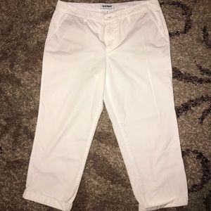 Old Navy White Capri Pants